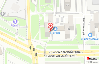 Магазин Fix Price на улице Чайковского, 9 на карте