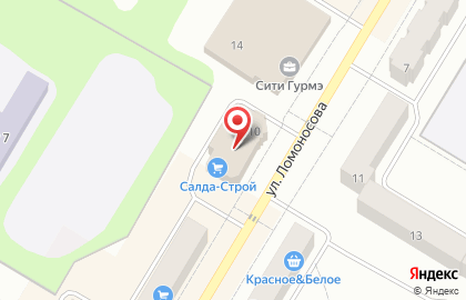 Магазин Монетка на улице Ломоносова на карте
