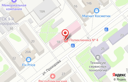 ОАО Банкомат, Газпромбанк на улице Прохорова на карте