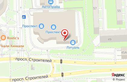 Оператор связи Мегафон на проспекте Строителей, 49а на карте