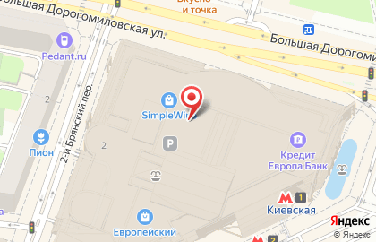 Дом текстиля Togas на площади Киевского Вокзала на карте