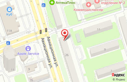 Интернет-магазин Emex на Авиационной улице на карте