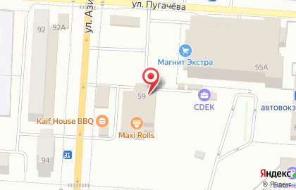 Кафе 24 на улице Азина на карте
