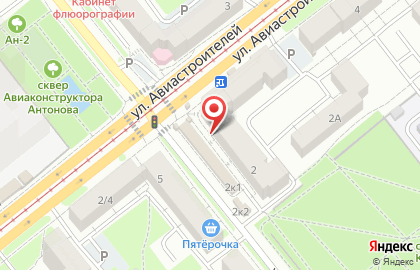 Банкомат СберБанк на улице Авиастроителей на карте