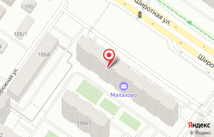 Парикмахерская РАДУГА на Широтной улице на карте