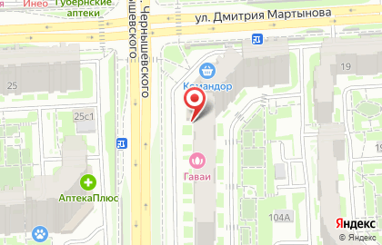 Фабрика печатей на улице Чернышевского на карте