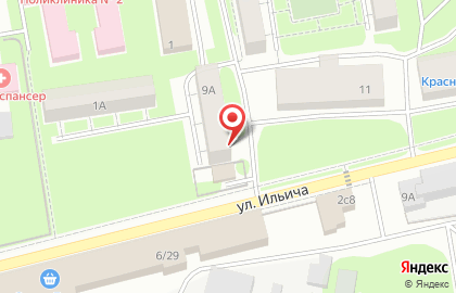 Пансионат Почта России на улице Ильича на карте
