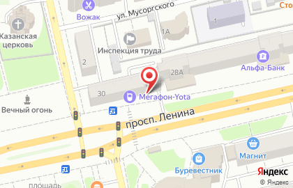 Специализированный магазин Дом мяса на проспекте Ленина на карте