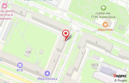 Стоматология Дантист на Комсомольской улице, 7 на карте