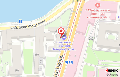 Гостиница Samsonov Hotel на Старо-Петергофском проспекте на карте