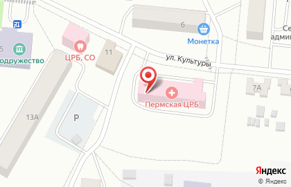 Филиал в Пермском крае Капитал Медицинское Страхование на улице Культуры на карте