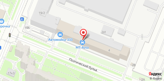 Автоцентр Mt-avto на Поэтическом бульваре на карте
