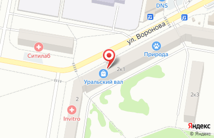 Мясной магазин Мясье на улице Воронова на карте