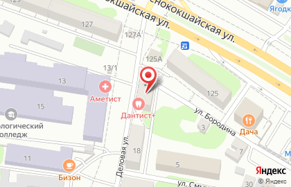 Стоматологическая клиника Дантист+ в Кировском районе на карте