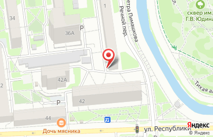 Косметический салон Аллочка в Центральном районе на карте