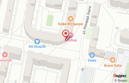 Детский клуб Семицветик в Ленинградском районе на карте