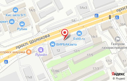 Фирменный салон напольных покрытий Quick Step на проспекте Шолохова на карте