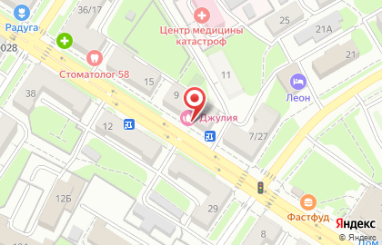 Салон красоты Джулия на улице Циолковского на карте