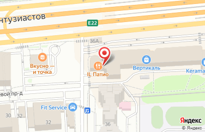 Redmond на шоссе Энтузиастов на карте