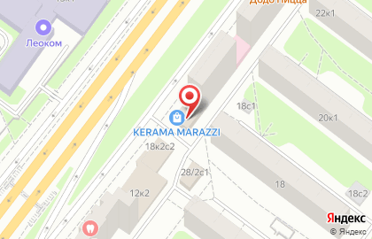 Салон плитки и сантехники Kerama Marazzi на Ярославском шоссе на карте