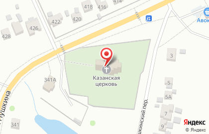 Церковь Казанской иконы Божией Матери в Москве на карте