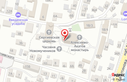 Алексеево-Акатов женский монастырь на карте
