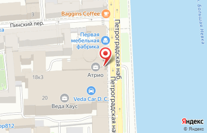 Рекламное агентство Проспект на Петроградской набережной на карте