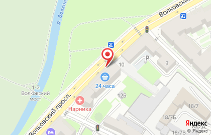 Мини-маркет Мини-маркет на Волковском проспекте на карте