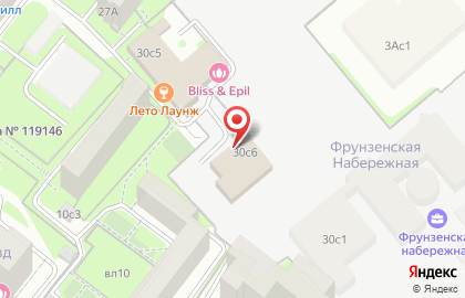 Типография 25 копеек на Фрунзенской набережной на карте