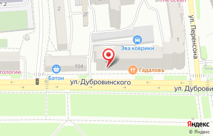 Гостиница в квартирах Апартаменты ИмпериалЪ на улице Дубровинского на карте