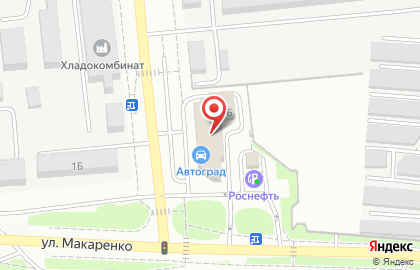Магазин автозапчастей Автоград на улице Дзгоева на карте