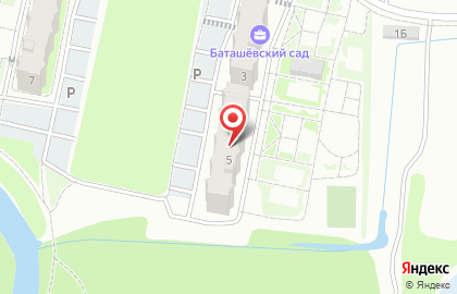 Строящийся жилой комплекс Баташевский сад на карте