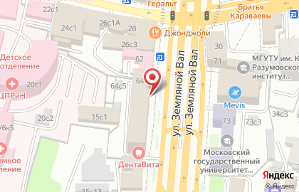 Чайный клуб КитЧай на улице Земляной Вал на карте