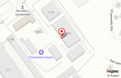 Транспортная компания Двина на улице Леона Поземского на карте