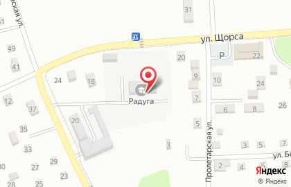 Новосёл на улице Щорса на карте
