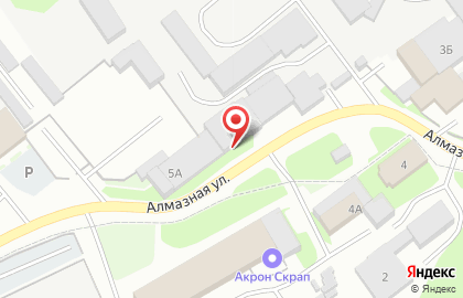 Драйв на Алмазной улице на карте
