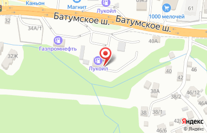 Лукойл-ЮгНефтепродукт в Лазаревском районе на карте