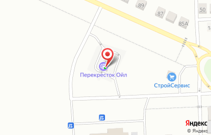 Перекресток Ойл, АЗС на Московской улице на карте