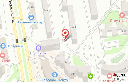 Кафе-кондитерский и киоск Золотой колос на проспекте Космонавтов, 34в на карте