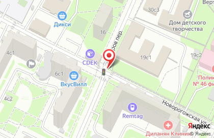 Контакт на Новорогожской улице на карте