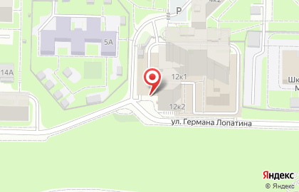 Супермаркет Пятёрочка на улице Германа Лопатина на карте