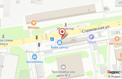 Отделение банка КБ Центр-инвест на Сормовской улице на карте