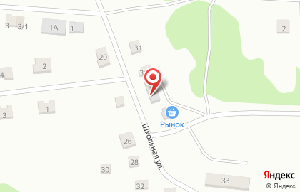 Продовольственный магазин Шанс на Школьной улице на карте