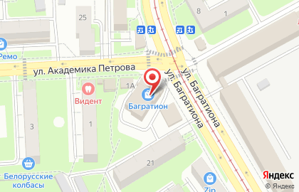 Салон-ателье Эксклюзив на улице Багратиона на карте