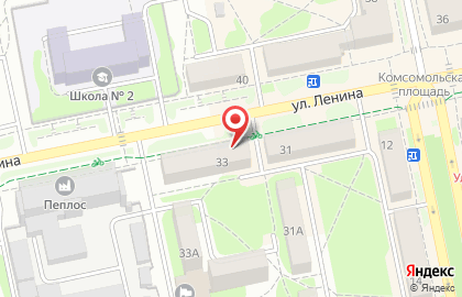 Продуктовый магазин Василиса на улице Ленина на карте