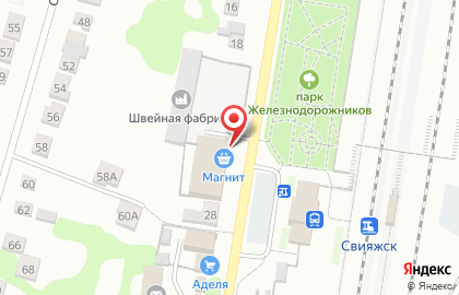 Супермаркет Магнит на Первомайской улице на карте