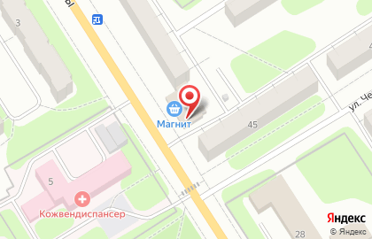 Пекарня Хлебница на улице Парижской Коммуны на карте