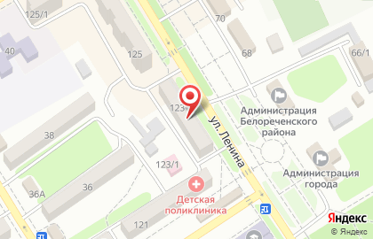 Детская стоматологическая поликлиника на Ленина на карте