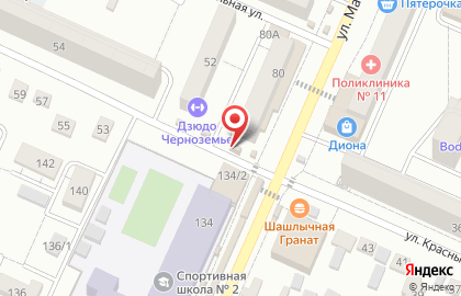 Киоск по продаже фруктов и овощей в Воронеже на карте