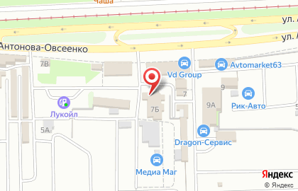 Магазин автоэлектроники и автоаксессуаров на улице Антонова-Овсеенко на карте